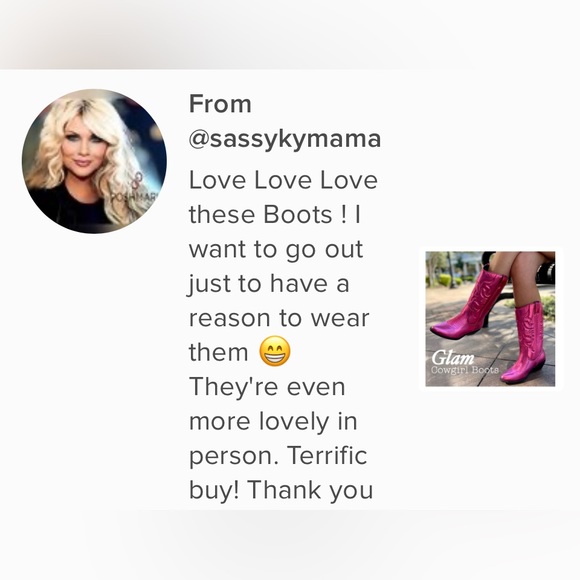 ON SALE! Glam Cowgirl Metallic Western Boots! - Picture 9 of 9